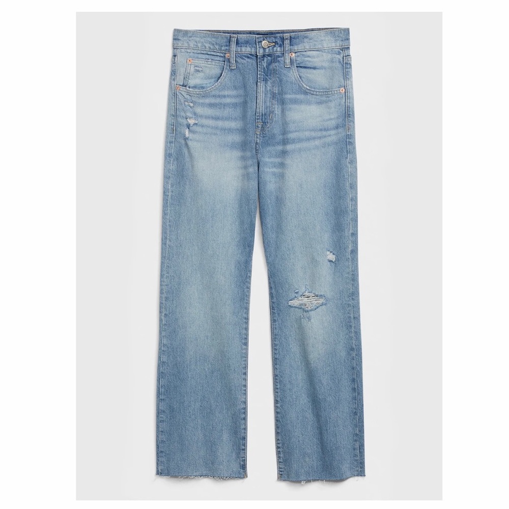 Gap High Rise Crop Ankle Flare Jeans (size 8)🌻